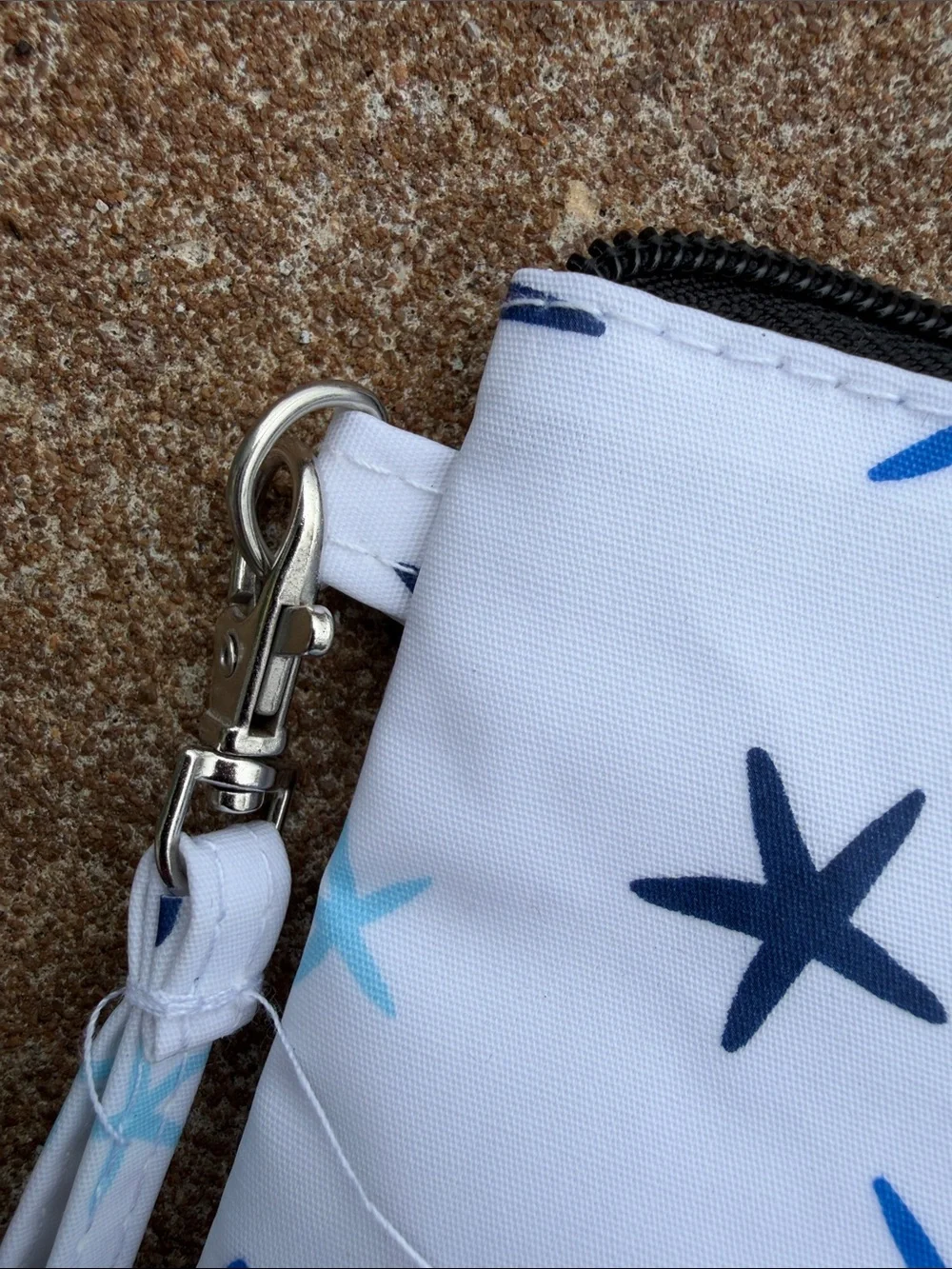 Scout Kate Wristlet in White and Blue Tones